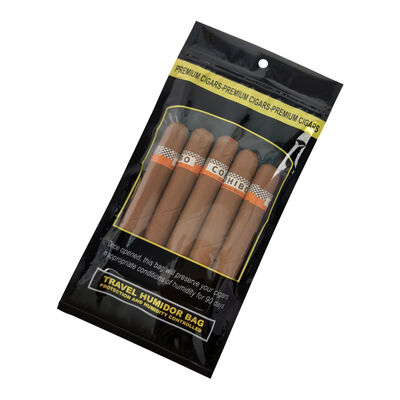 Sacs humidateurs à cigares moyens conçus avec fermeture à fermeture à glissière en matériau de 009 mm fournissant une solution de stockage pour maintenir le cigare et sa fraîcheur