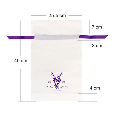 Échantillon gratuit Sacs en plastique à corde à tirer Solution d'emballage jetable adapté au stockage et à l'organisation de la vente au détail d'aliments