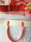 Année en plastique faite sur commande de couleur rouge de sacs à provisions de poignée rigide de HPPE nouvelle imprimée