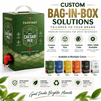 spout Bag in box plastic packaging system optimized for liquid packaging applications requiring contamination prevention