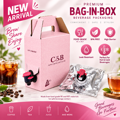 Sac en boîte certifié ISO, plastique, design rectangulaire, adapté à l'emballage de liquides dans les secteurs de l'alimentation, des boissons et de la chimie