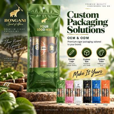 Sacoche pour cigares de petite taille contenant une feuille d'humidité à l'intérieur, adaptée pour stocker 5 cigares et maintenir des conditions optimales