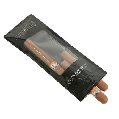 5 Cigars Volume Plastic Cigar Bags Custom Color Durable Resealable Bags Ideal for Cigar Storage and Long Term Protection