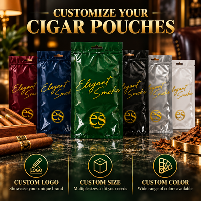 Large Tear-resistant And Puncture-resistant Humidified Cigar Bags Ensures Cigars Stay Fresh During Shipping And Handling