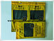 Jaune portatif OPP/LDPE hydratant le sac de cigare de tirette avec l'humidificateur et la fenêtre