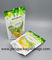 Un paquet transparent latéral de fruits secs de contre-écrou de tirette de plastique polyestérique de sac de position de nourriture de papier d'aluminium