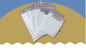 Annonce blanche ROHS de pouce 12x15.5 imperméable poly