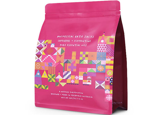 Le zip-lock d'aluminium scellé par côté de la grande capacité 8 met en sac le fond plat étanche à l'humidité