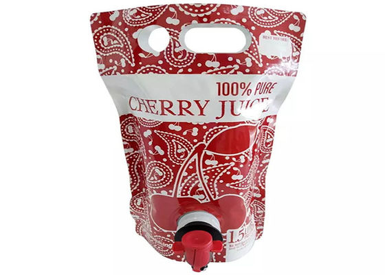 La grande capacité tiennent le robinet/broche frais de Juice Spout Pouch With Butterfly