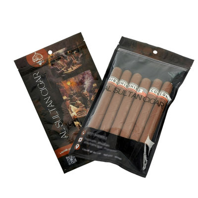 Sac d'humidité de cigare durable et réutilisable personnalisé avec fermeture à glissière New Age Produit d'emballage et d'impression pour cigares