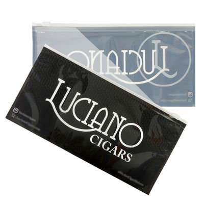 Emballage Fabricant Fermeture à glissière Poche d'emballage Cigarette Fermeture à glissière Sac en boîte Sac en plastique pour cigares