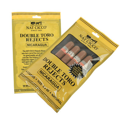 Emballage de tabac personnalisé Sac plastique humidificateur pour cigares avec hygromètre et séparateur