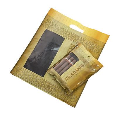 Fabricant Cigares de tabac en plastique à fermeture à glissière personnalisée Emballage à deux voies Contrôle de l'humidité Humidificateur humidificateur Humidor Sac à dos