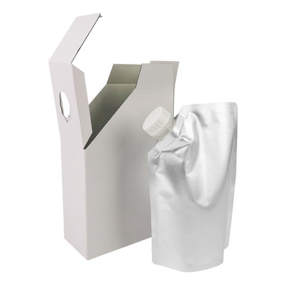 1L 3L 5L Carton de café en papier kraft Sac BIB en carton de café Sac de café jetable en carton avec distributeur de liquide à vanne