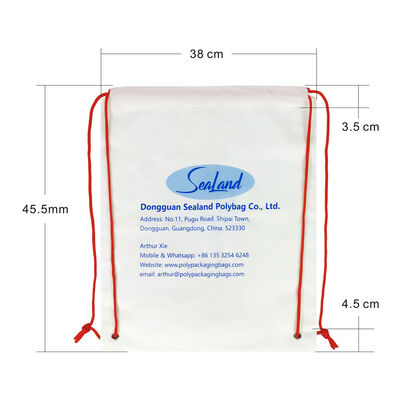 Fermeture à cordon sac à cordon logo personnalisé sacs en nylon légers conçus pour un transport facile et une visibilité efficace