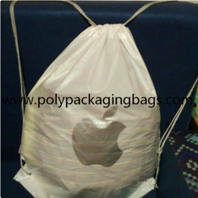 STREPTOCOQUE sac à dos en plastique de cordon de PE de CPE de double couche