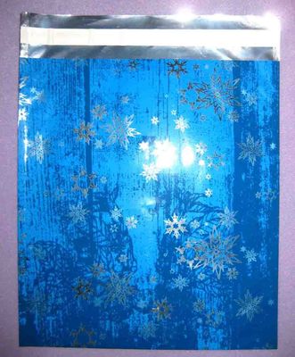 Sachets en plastique auto-adhésifs d'envoi métallique avec la bande permanente